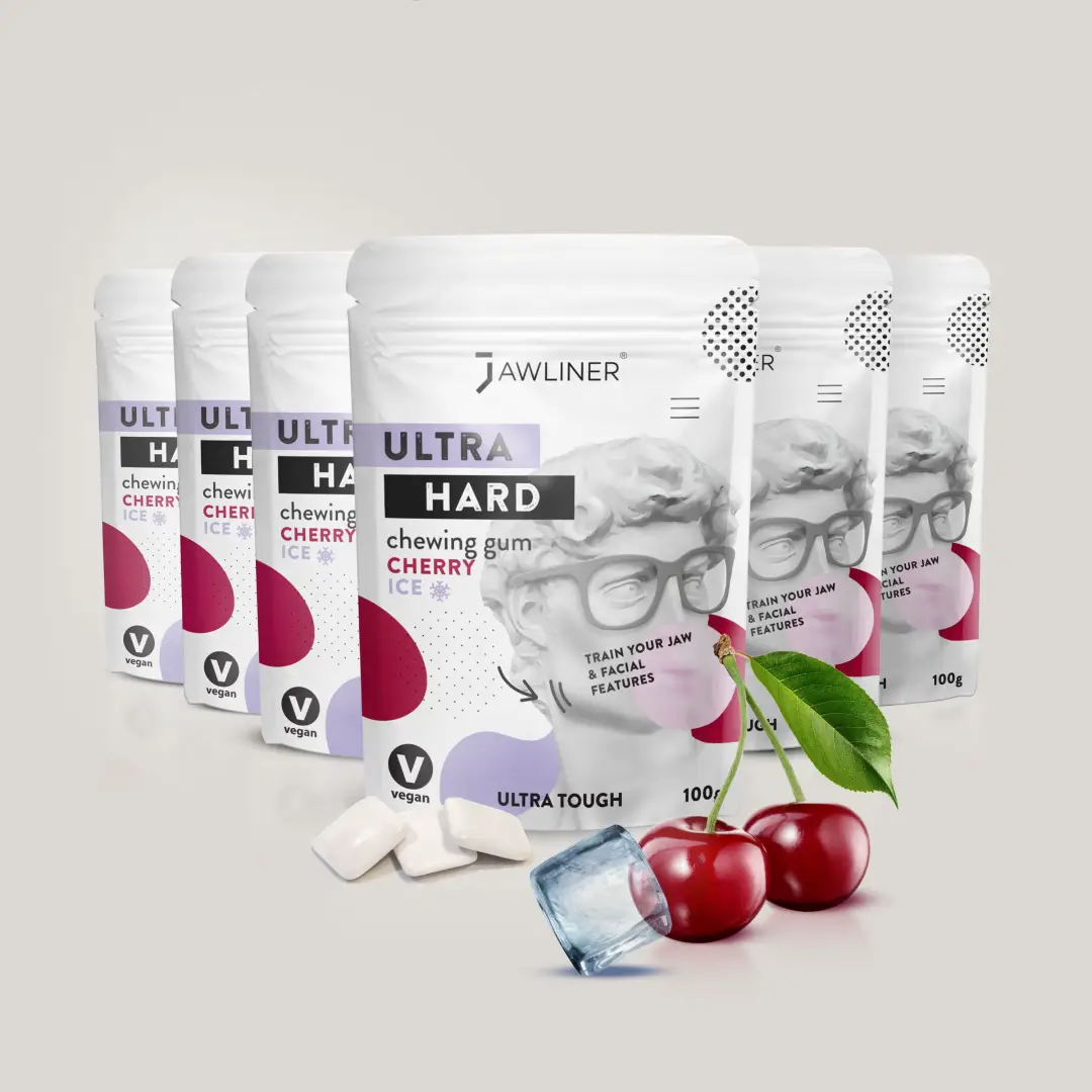 JAWLINER® Fitness Chewing Gum Cherry Ice - Image 18