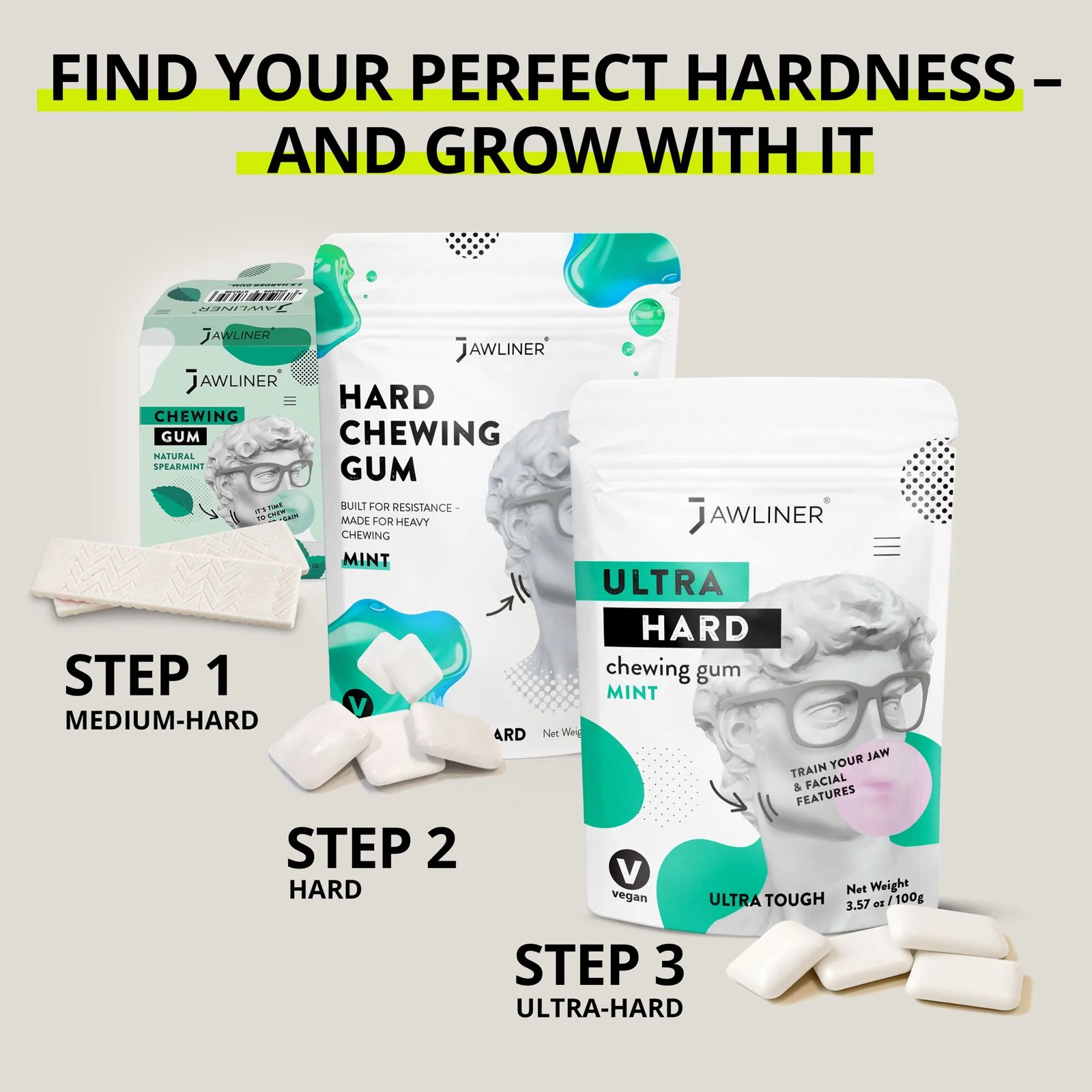 JAWLINER® Hard Chewing Gum - Image 13